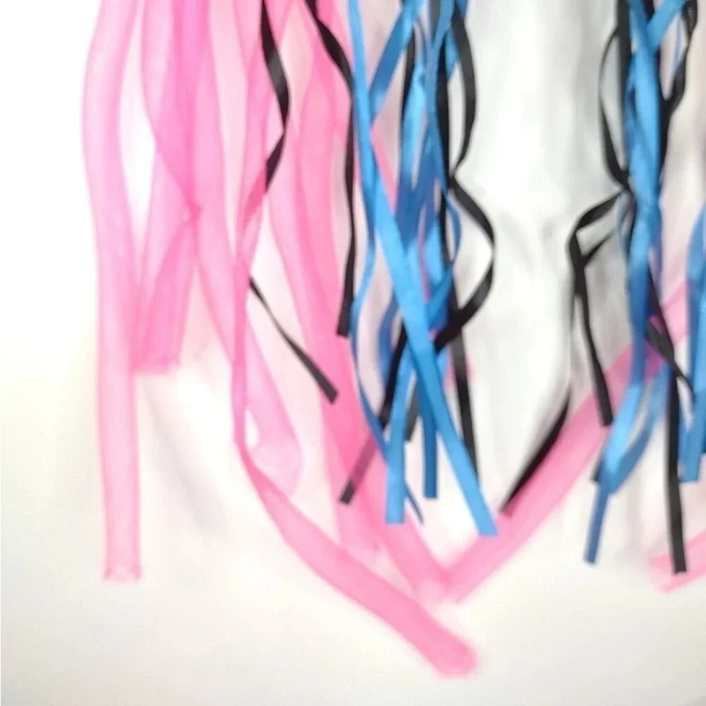 Light Up Party Headband Mesh Curls and Ribbon